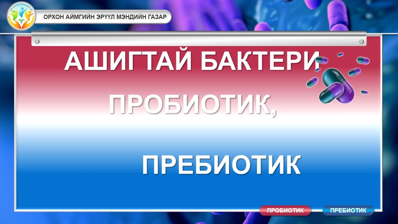 Пробиотек буюу ашигтай бактер  гэж юу вэ?